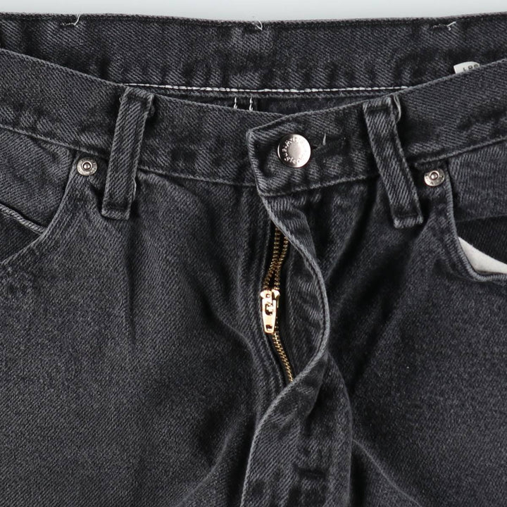 Wrangler Men's Black Denim Tapered Denim Pants, Size W34 cotton black type Vintage Second Hand