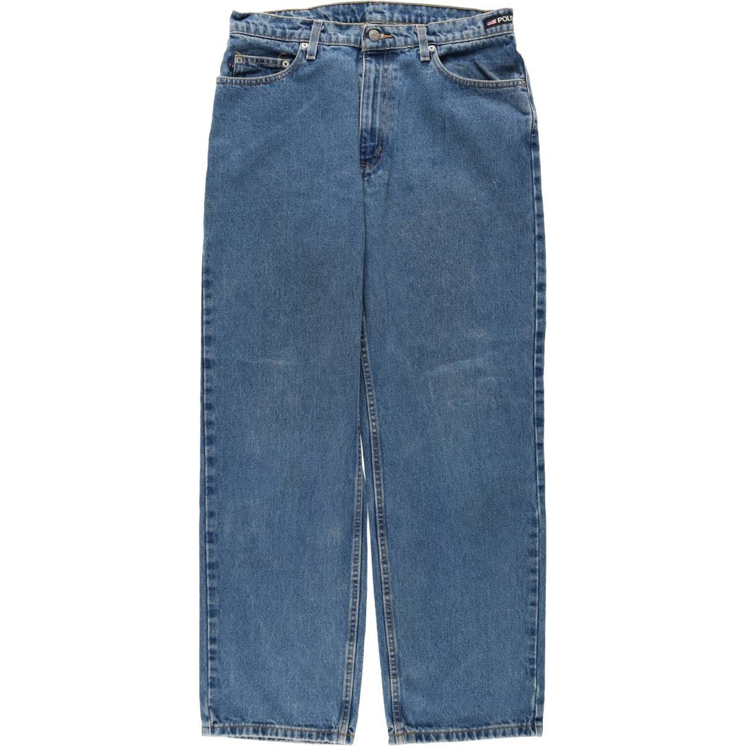 2000'S Ralph Lauren POLO JEANS COMPANY 67 LOOSE FIT Straight Denim Pants, Men's W33 equivalent. cotton blue type Vintage Second Hand