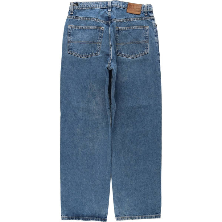 2000'S Ralph Lauren POLO JEANS COMPANY 67 LOOSE FIT Straight Denim Pants, Men's W33 equivalent. cotton blue type Vintage Second Hand