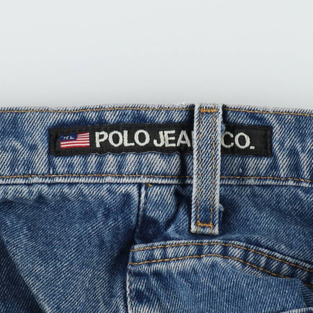 2000'S Ralph Lauren POLO JEANS COMPANY 67 LOOSE FIT Straight Denim Pants, Men's W33 equivalent. cotton blue type Vintage Second Hand