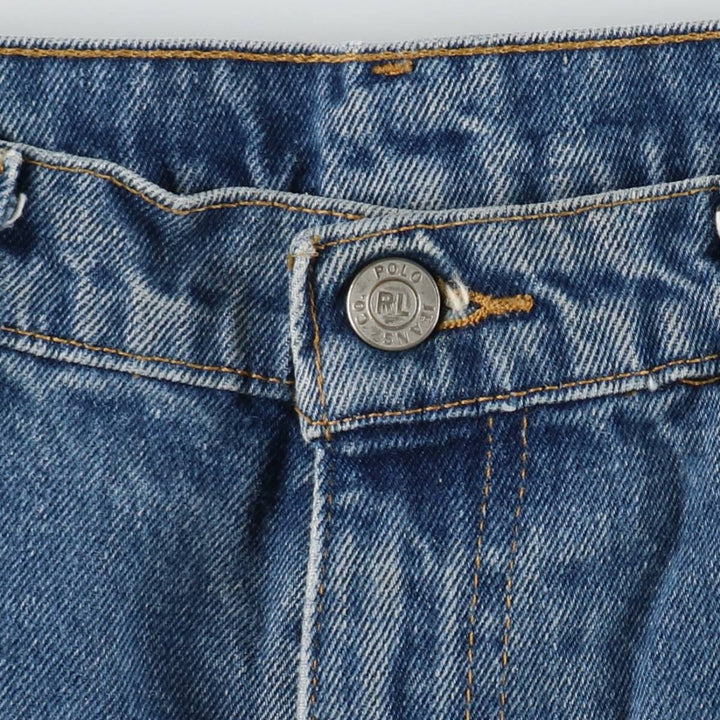 2000'S Ralph Lauren POLO JEANS COMPANY 67 LOOSE FIT Straight Denim Pants, Men's W33 equivalent. cotton blue type Vintage Second Hand