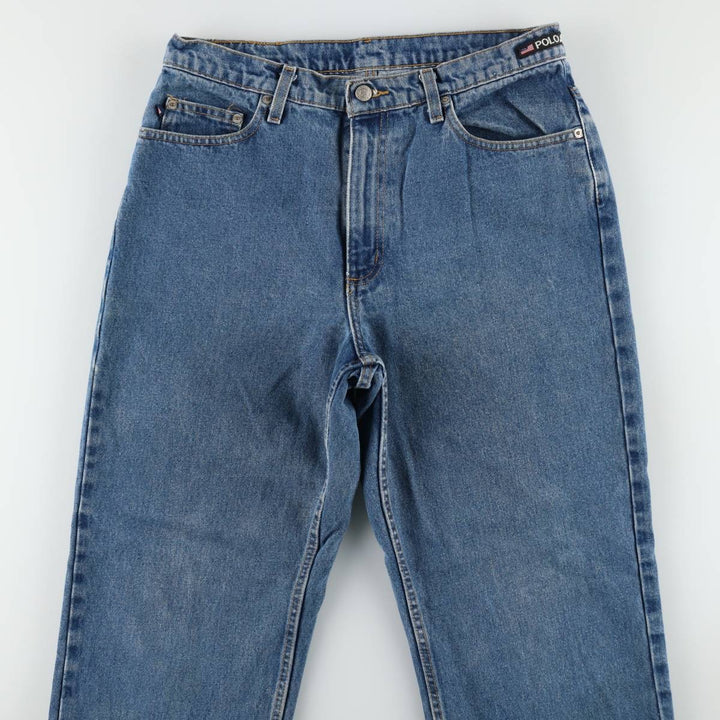 2000'S Ralph Lauren POLO JEANS COMPANY 67 LOOSE FIT Straight Denim Pants, Men's W33 equivalent. cotton blue type Vintage Second Hand
