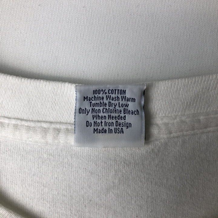 ELVIS PRESLEY band t-shirt, made in USA, men's size XL. cotton white type Vintage Second Hand