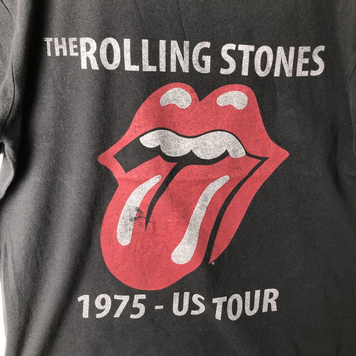 THE ROLLING STONES The Rolling Stones Band T-shirt Band T Men's M size cotton black type Vintage Second Hand