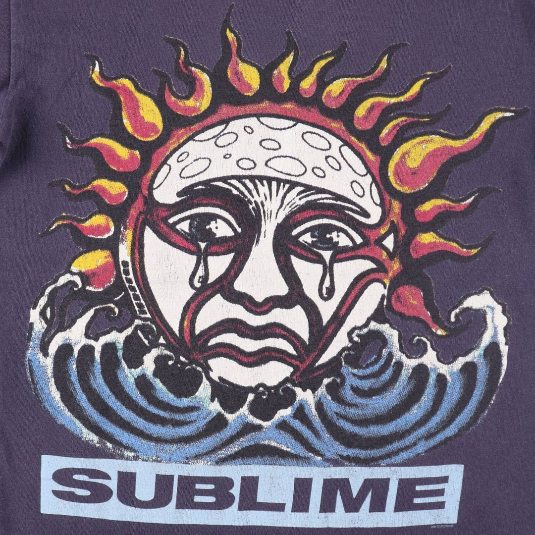 SUBLIME Band T-shirt, Men's L size unclear navy blue type Vintage Second Hand