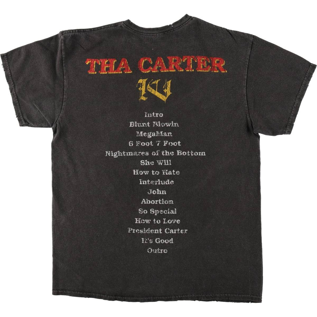 LIL WAYNE Rap T-shirt, Men's M size cotton Charcoal Vintage Second Hand