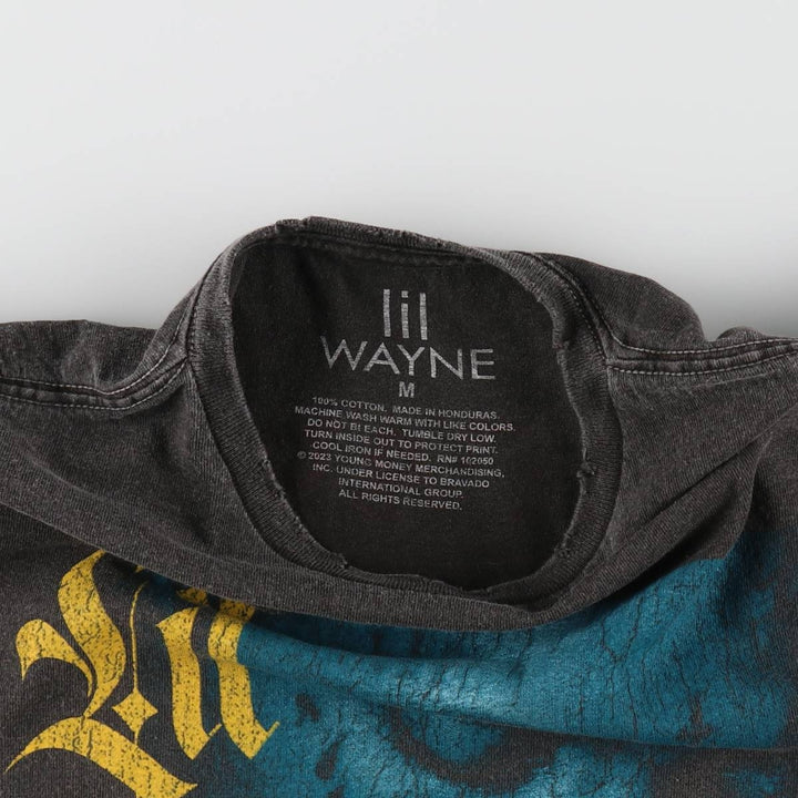 LIL WAYNE Rap T-shirt, Men's M size cotton Charcoal Vintage Second Hand