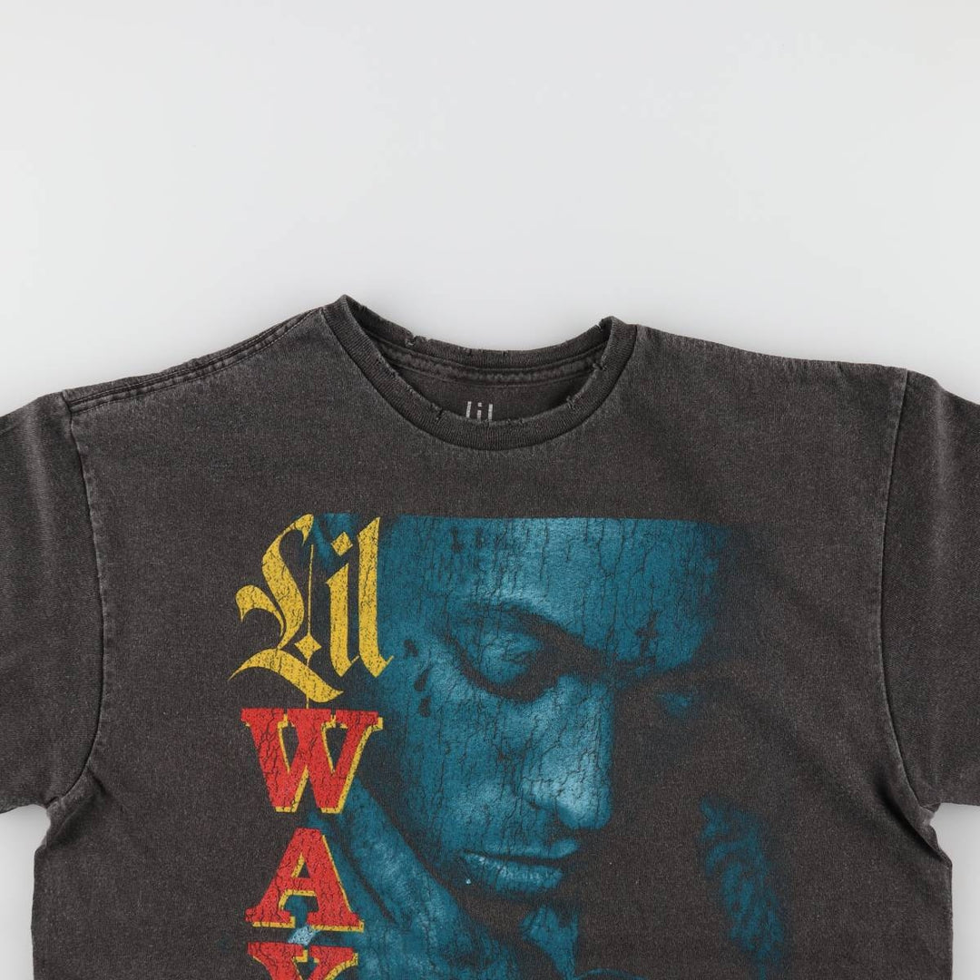 LIL WAYNE Rap T-shirt, Men's M size cotton Charcoal Vintage Second Hand