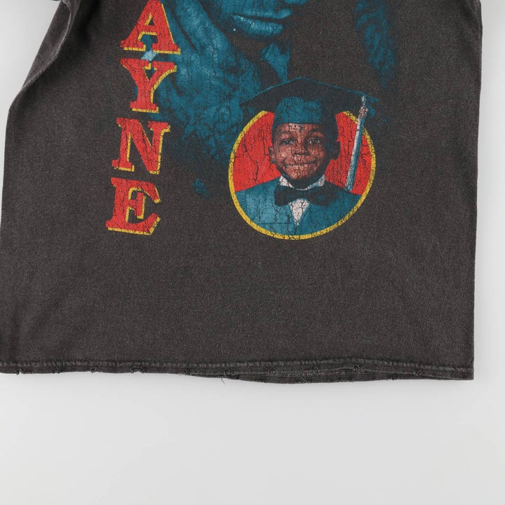 LIL WAYNE Rap T-shirt, Men's M size cotton Charcoal Vintage Second Hand