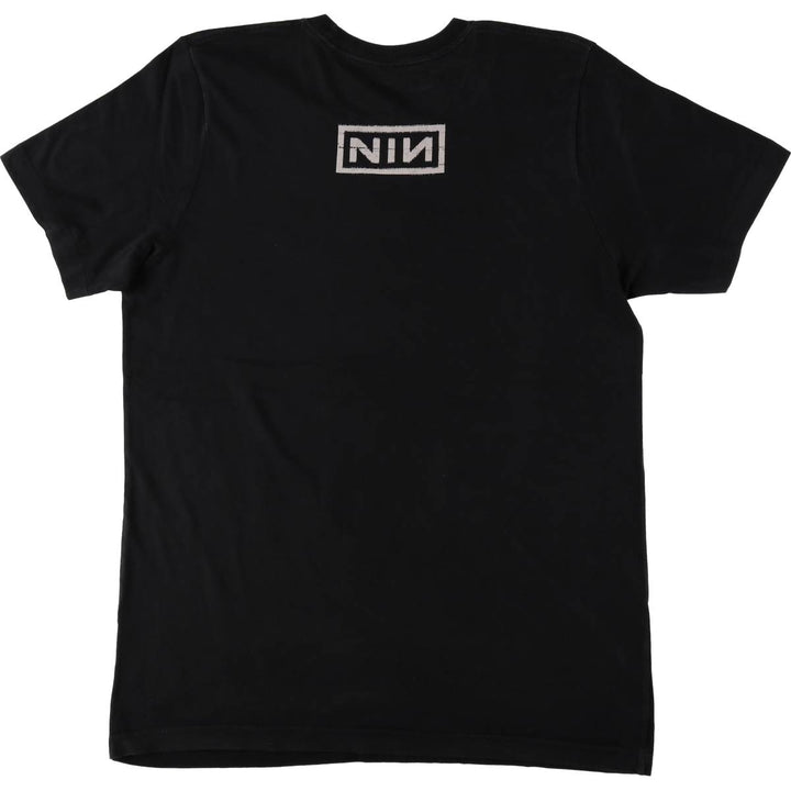 NINE INCHI NAILS Band T-shirt (Men's size L) cotton black type Vintage Second Hand