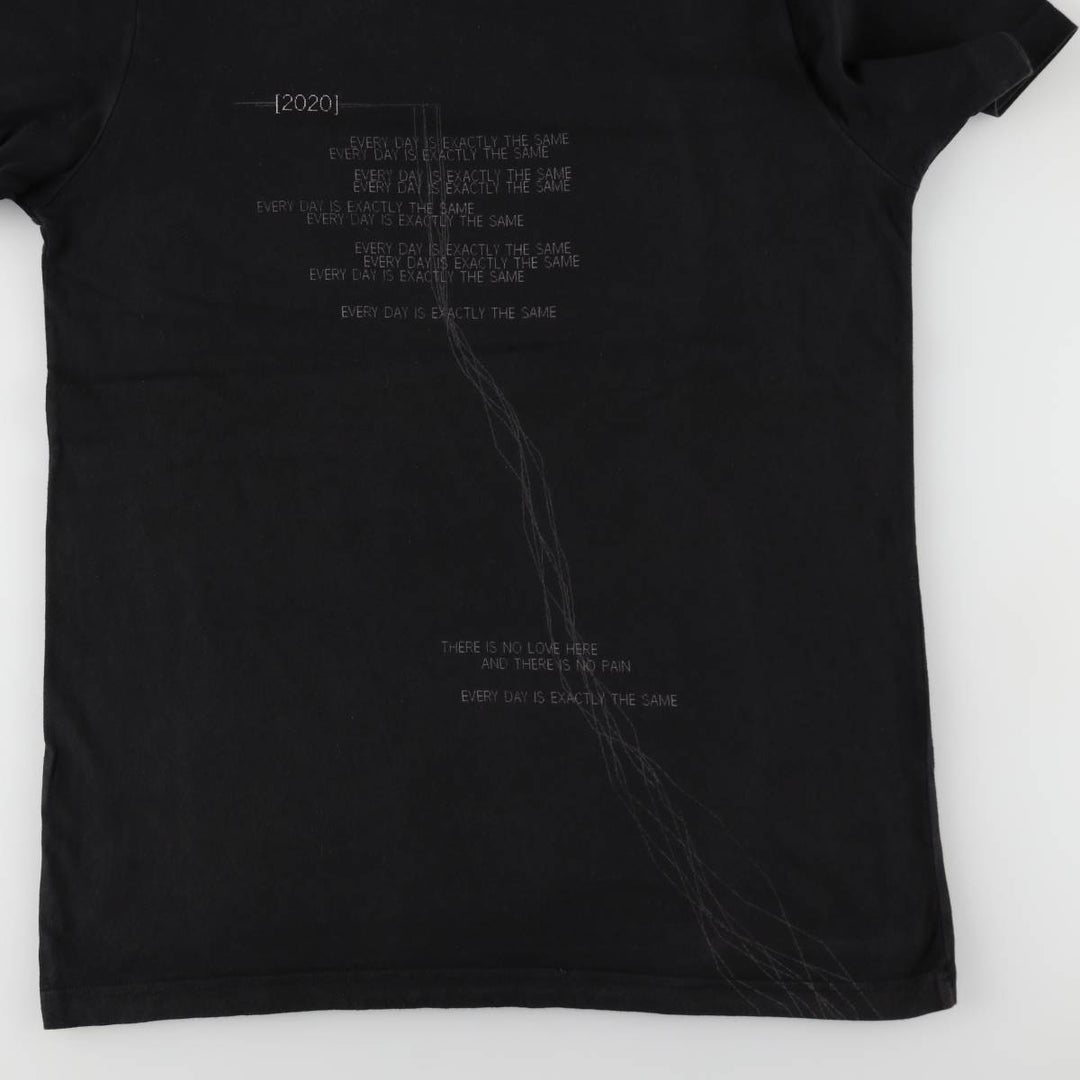NINE INCHI NAILS Band T-shirt (Men's size L) cotton black type Vintage Second Hand