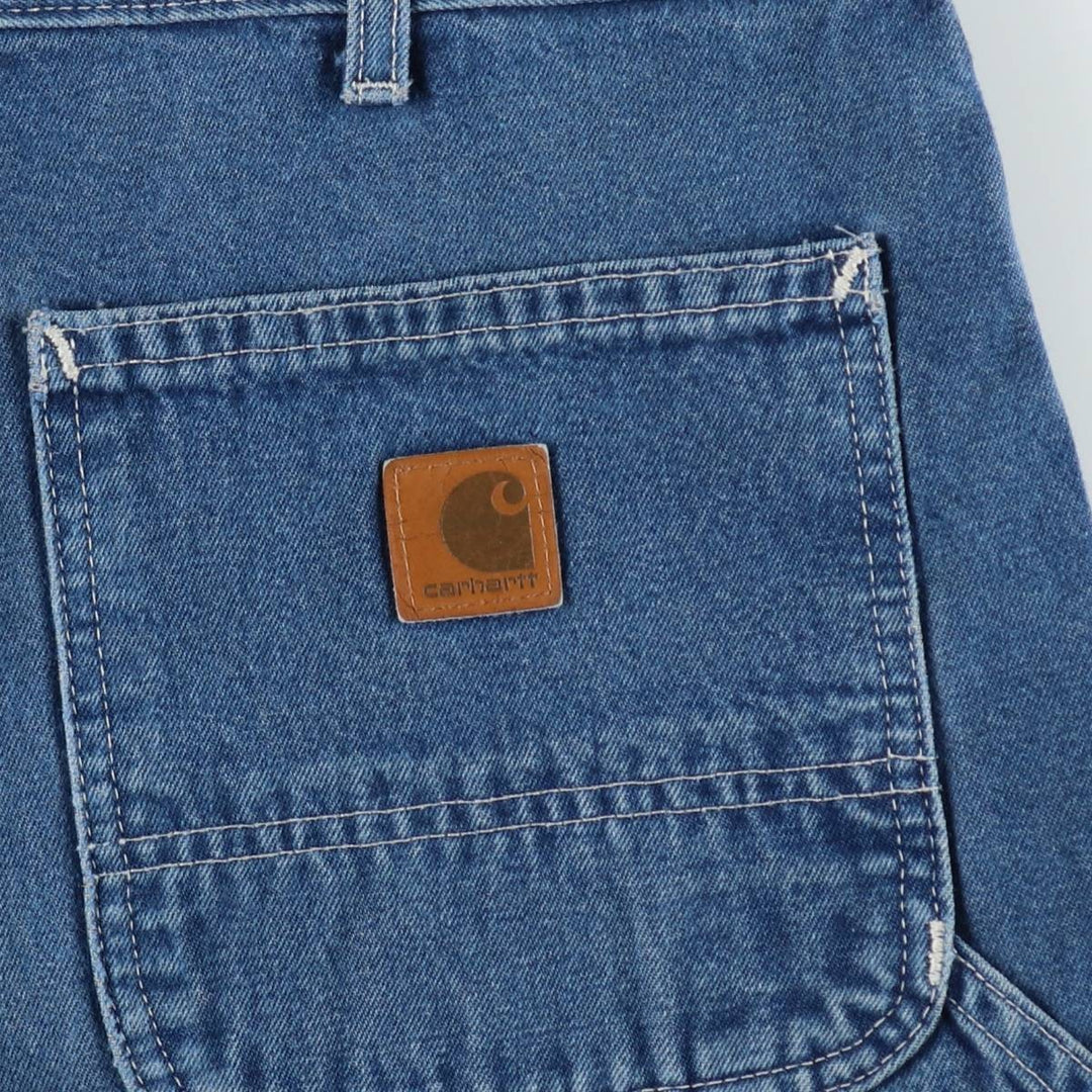 Carhartt Original Dungaree Fit Cut-Off Denim Painter Pants, Men's W35 (approx.) cotton blue type Vintage Second Hand