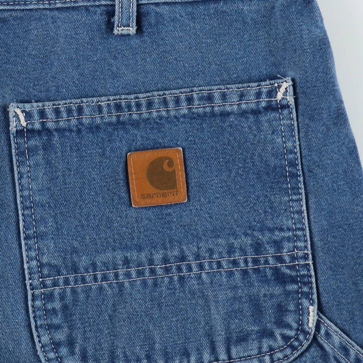 Carhartt Original Dungaree Fit Cut-Off Denim Painter Pants, Men's W35 (approx.) cotton blue type Vintage Second Hand