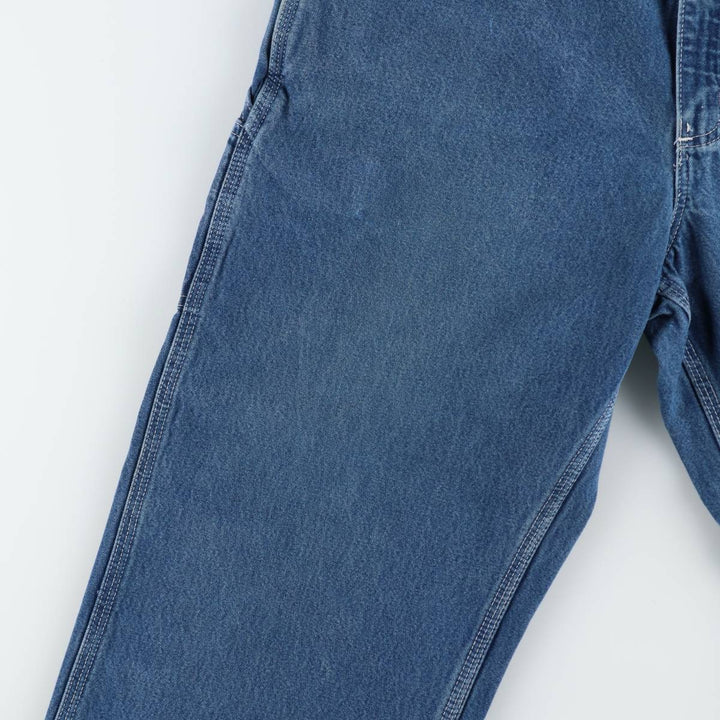 Carhartt Original Dungaree Fit Cut-Off Denim Painter Pants, Men's W35 (approx.) cotton blue type Vintage Second Hand