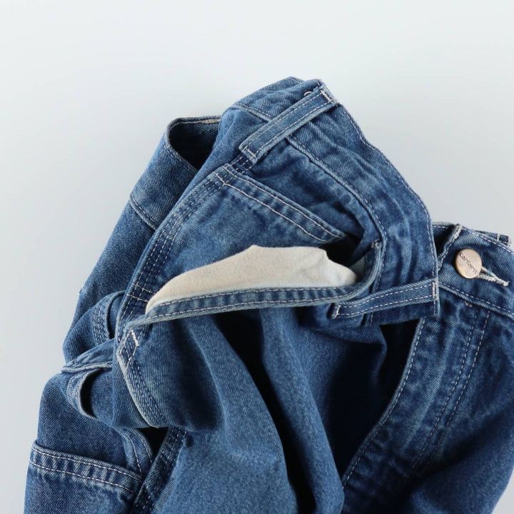 Carhartt Original Dungaree Fit Cut-Off Denim Painter Pants, Men's W35 (approx.) cotton blue type Vintage Second Hand