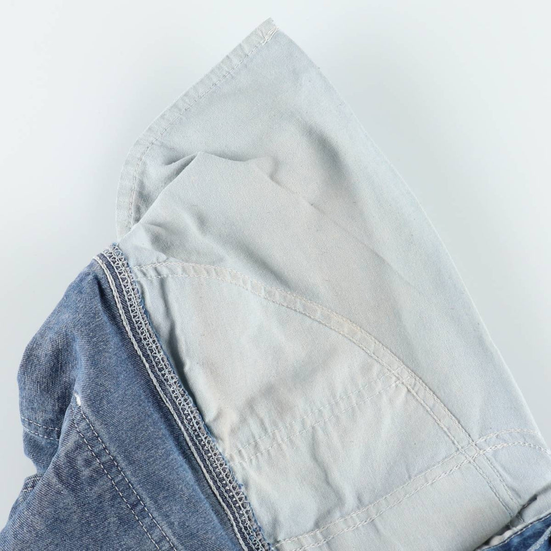 Carhartt Original Dungaree Fit Cut-Off Denim Painter Pants, Men's W35 (approx.) cotton blue type Vintage Second Hand