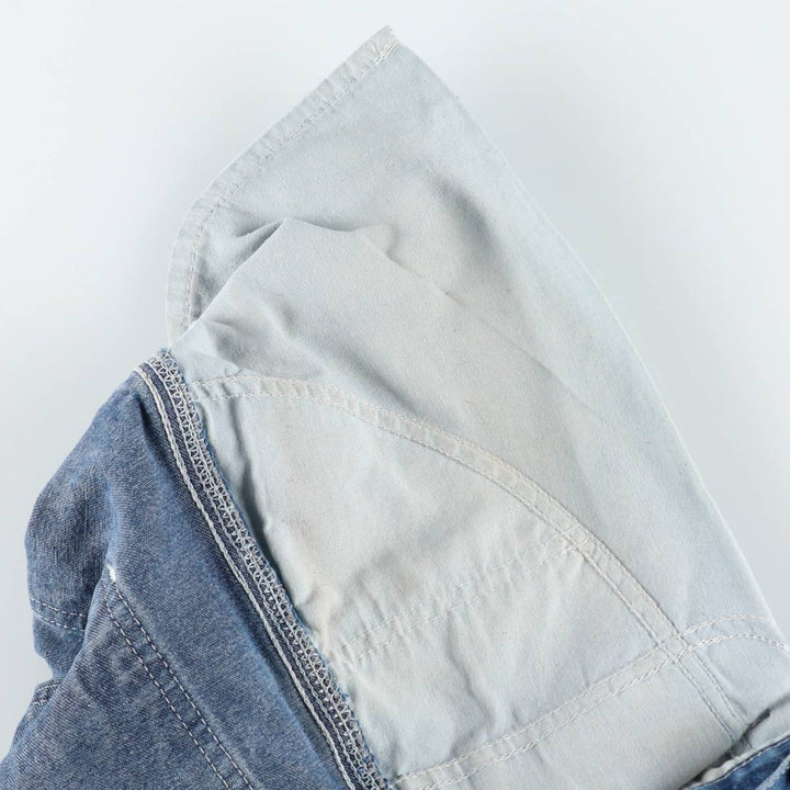 Carhartt Original Dungaree Fit Cut-Off Denim Painter Pants, Men's W35 (approx.) cotton blue type Vintage Second Hand