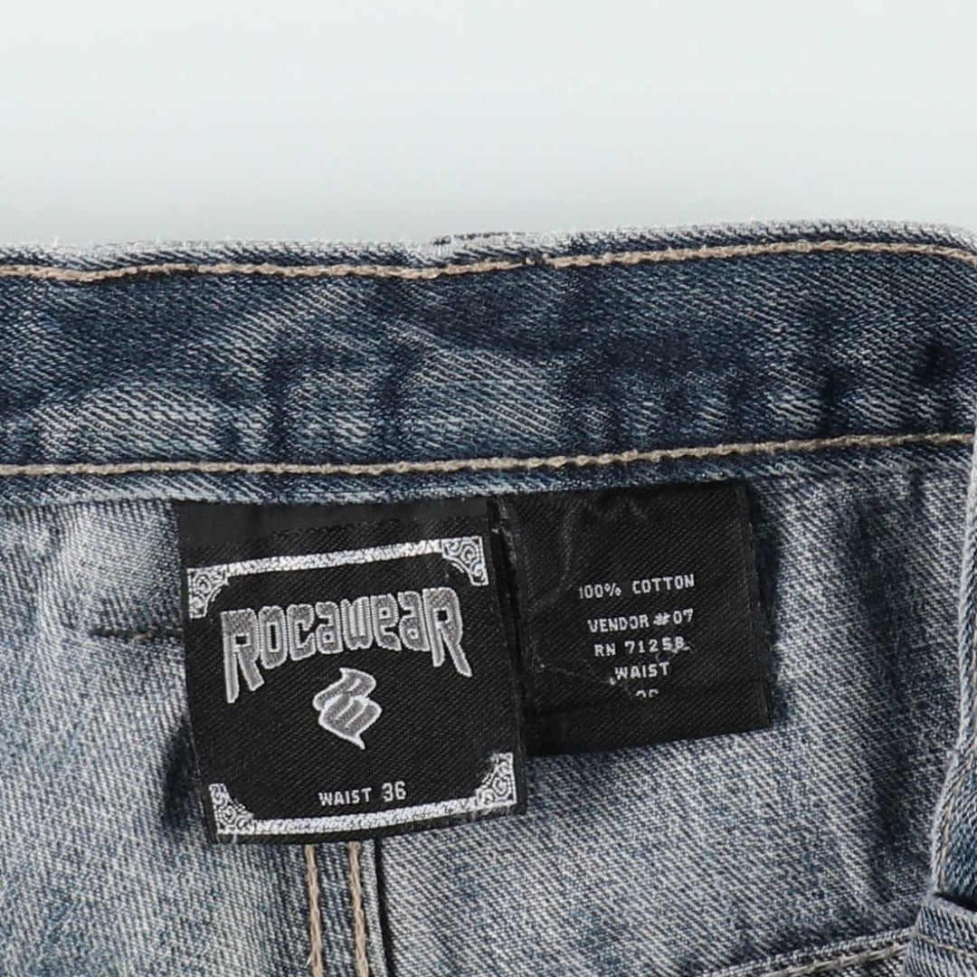 90s-00'S ROCA WEAR Tapered Denim Pants, Men's Size W34 (approx.), Vintage cotton blue type Vintage Second Hand