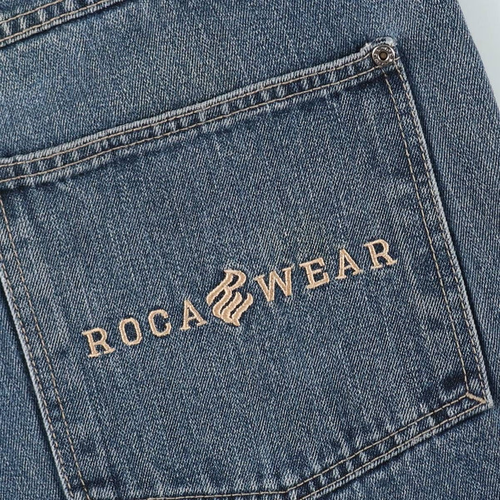 90s-00'S ROCA WEAR Tapered Denim Pants, Men's Size W34 (approx.), Vintage cotton blue type Vintage Second Hand