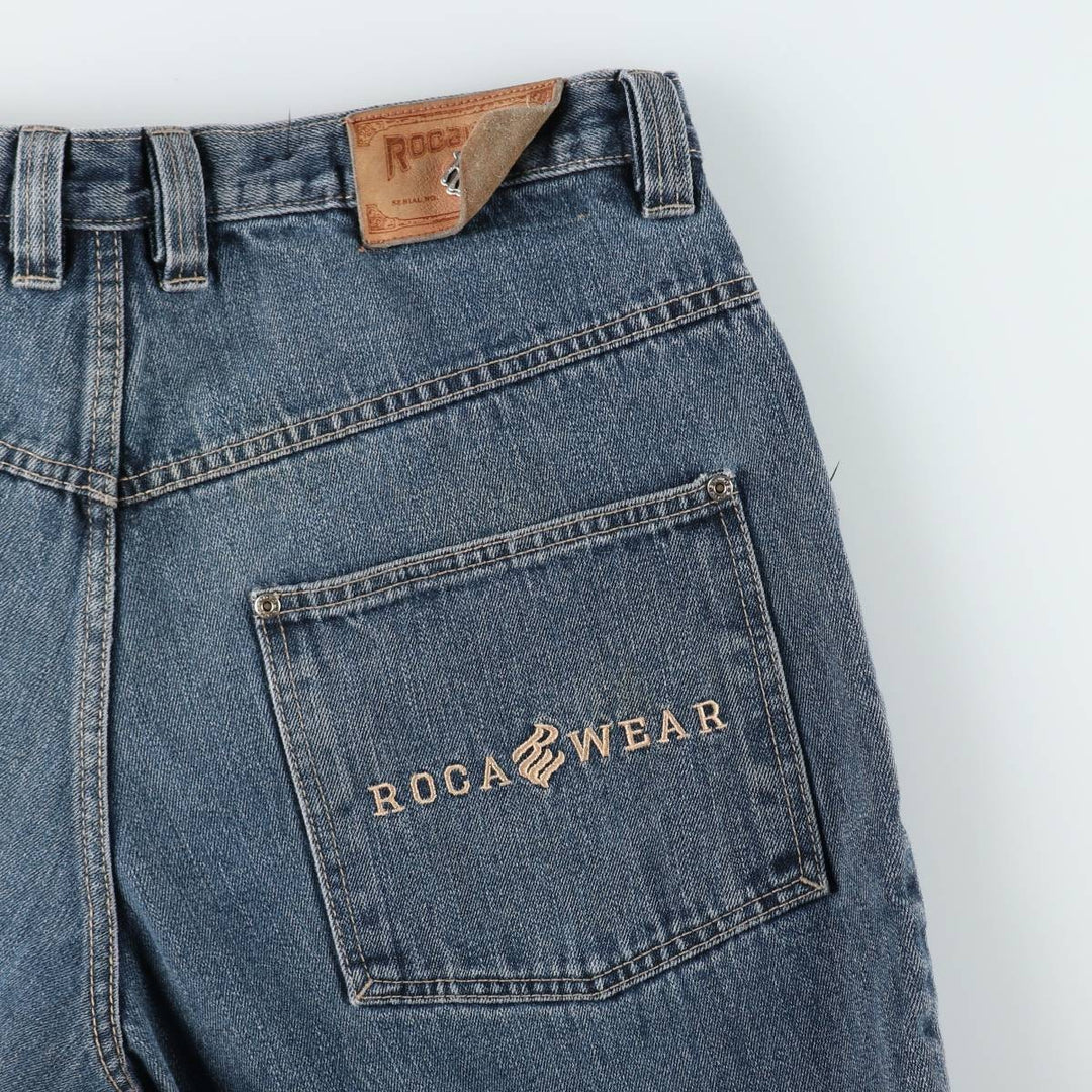 90s-00'S ROCA WEAR Tapered Denim Pants, Men's Size W34 (approx.), Vintage cotton blue type Vintage Second Hand