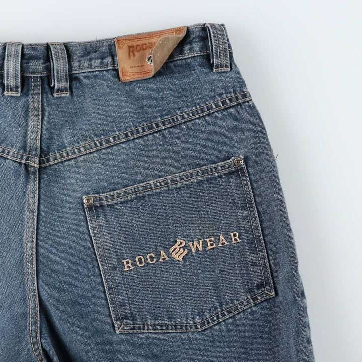 90s-00'S ROCA WEAR Tapered Denim Pants, Men's Size W34 (approx.), Vintage cotton blue type Vintage Second Hand