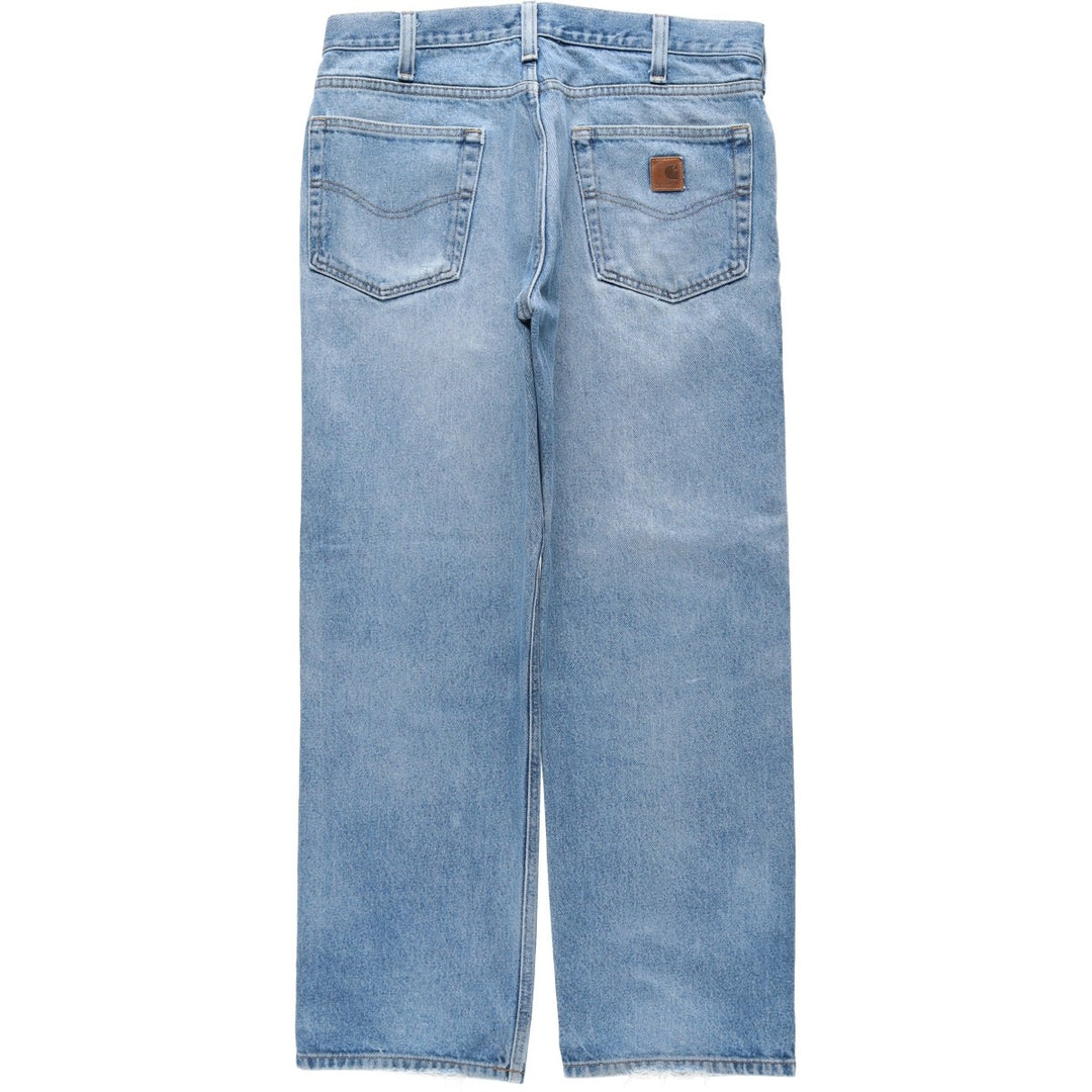 Carhartt Tapered Denim Pants for Men, W35 equivalent unclear blue type Vintage Second Hand