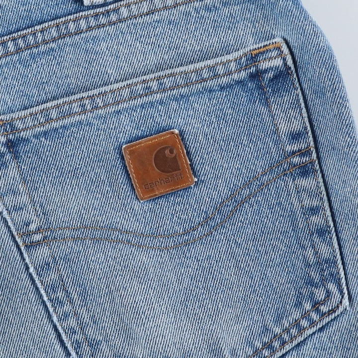 Carhartt Tapered Denim Pants for Men, W35 equivalent unclear blue type Vintage Second Hand