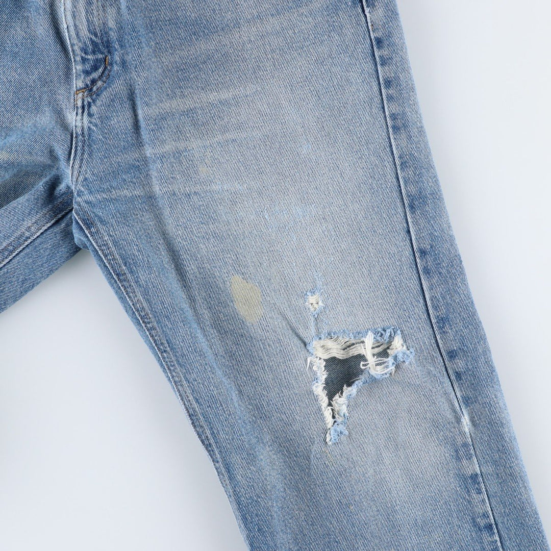 Carhartt Tapered Denim Pants for Men, W35 equivalent unclear blue type Vintage Second Hand