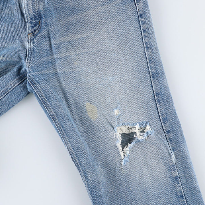 Carhartt Tapered Denim Pants for Men, W35 equivalent unclear blue type Vintage Second Hand