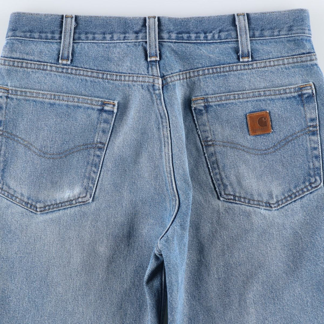 Carhartt Tapered Denim Pants for Men, W35 equivalent unclear blue type Vintage Second Hand