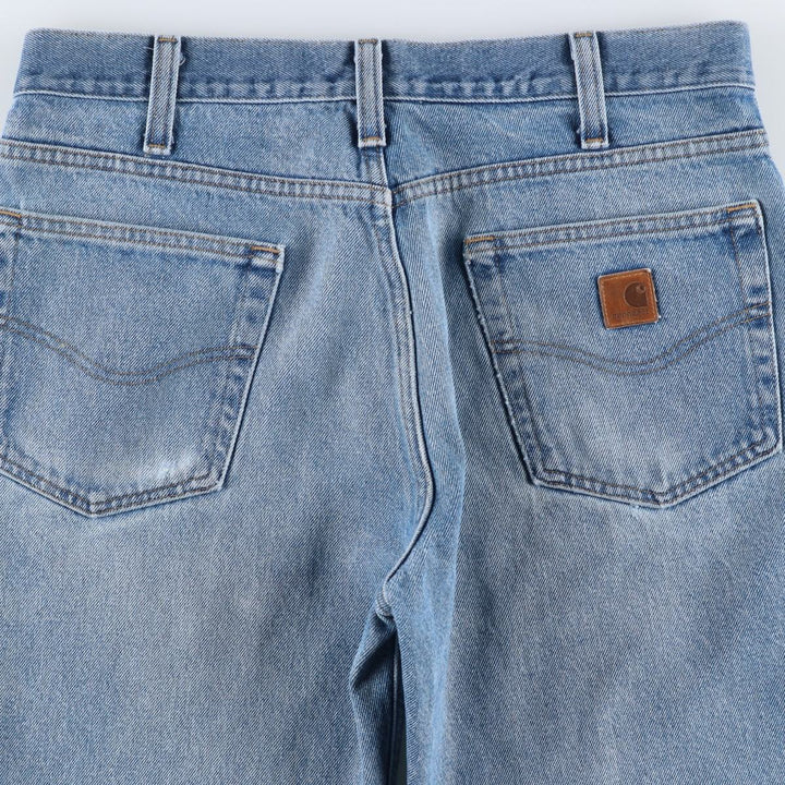 Carhartt Tapered Denim Pants for Men, W35 equivalent unclear blue type Vintage Second Hand