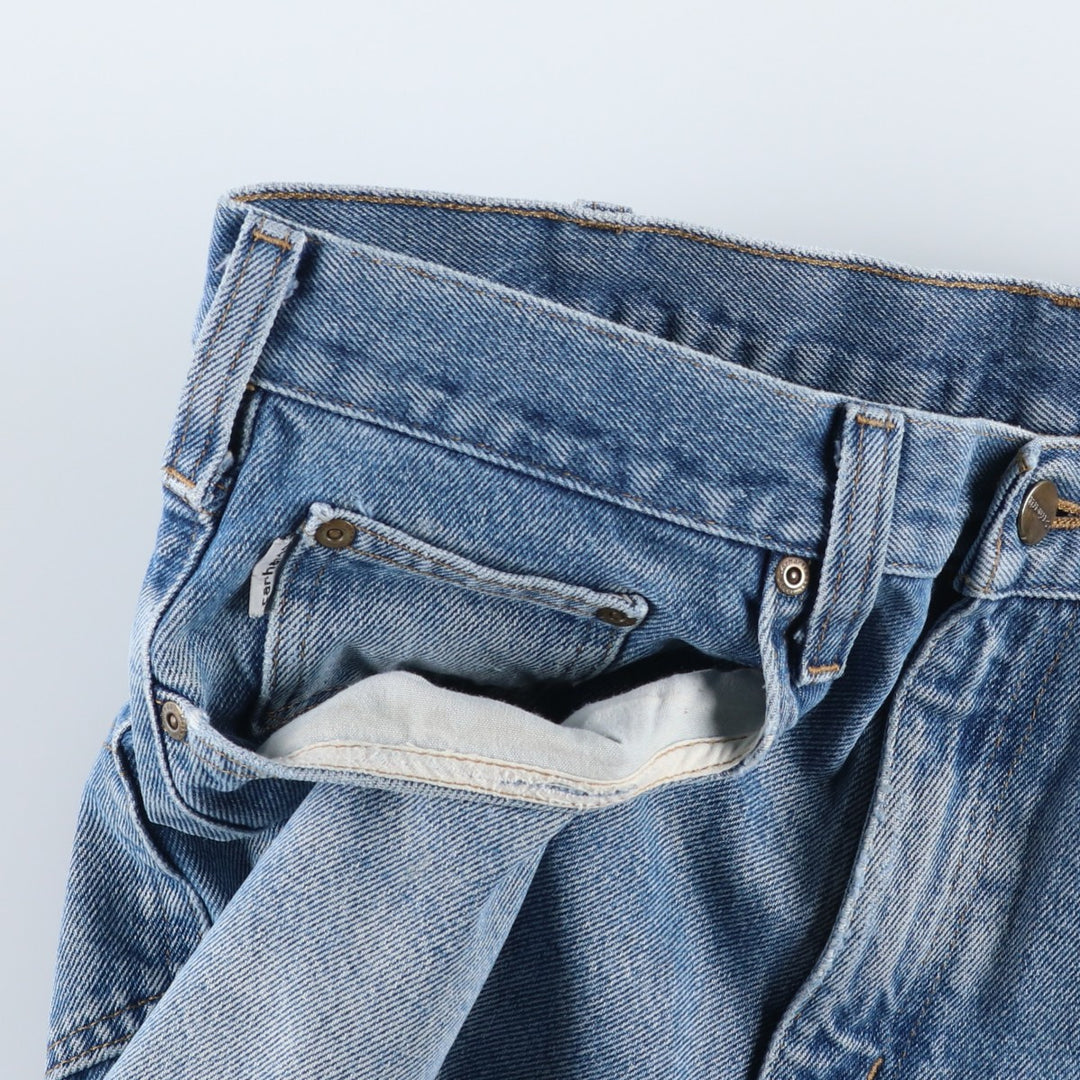 Carhartt Tapered Denim Pants for Men, W35 equivalent unclear blue type Vintage Second Hand