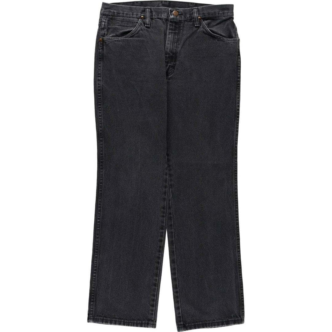 Vintage 90s-00'S Wrangler black denim tapered denim pants, men's size W33. cotton black type Vintage Second Hand
