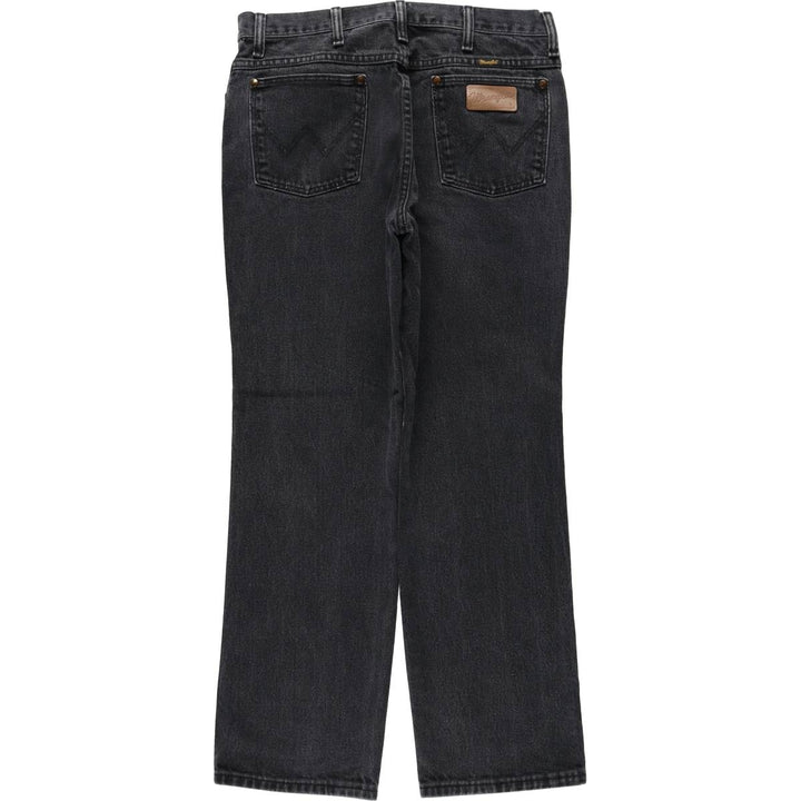 Vintage 90s-00'S Wrangler black denim tapered denim pants, men's size W33. cotton black type Vintage Second Hand