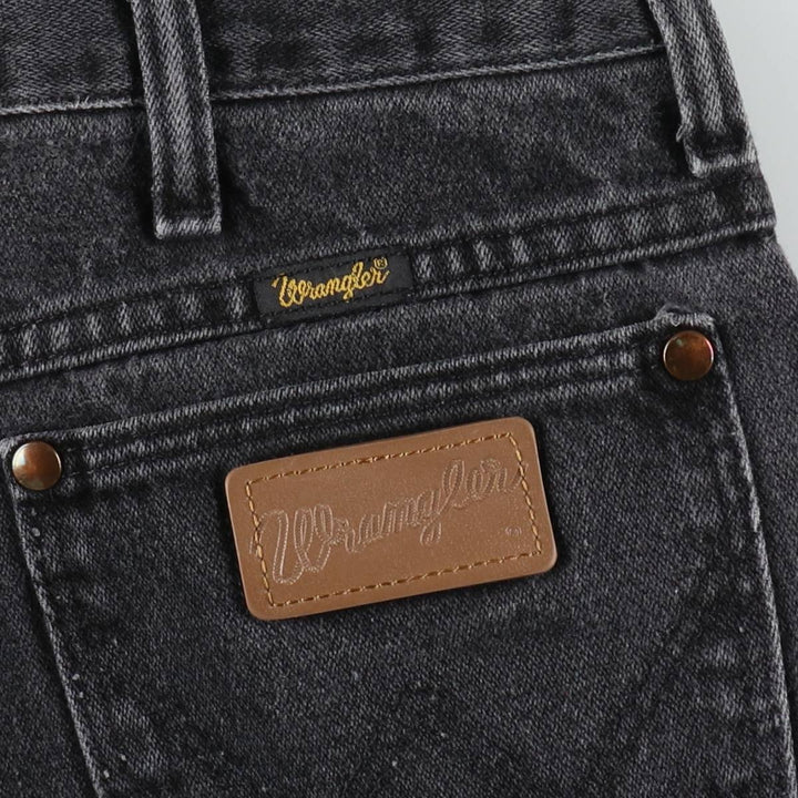 Vintage 90s-00'S Wrangler black denim tapered denim pants, men's size W33. cotton black type Vintage Second Hand