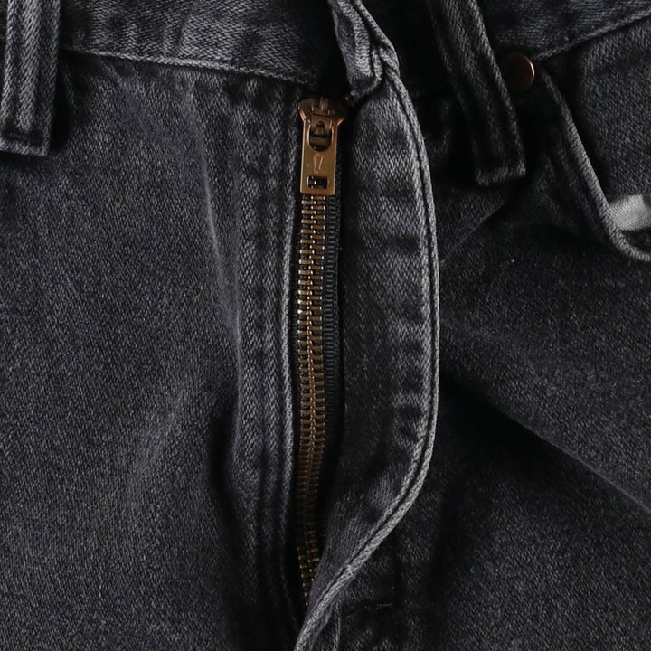 Vintage 90s-00'S Wrangler black denim tapered denim pants, men's size W33. cotton black type Vintage Second Hand