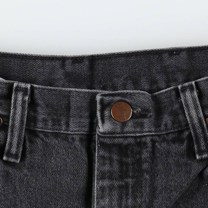 Vintage 90s-00'S Wrangler black denim tapered denim pants, men's size W33. cotton black type Vintage Second Hand