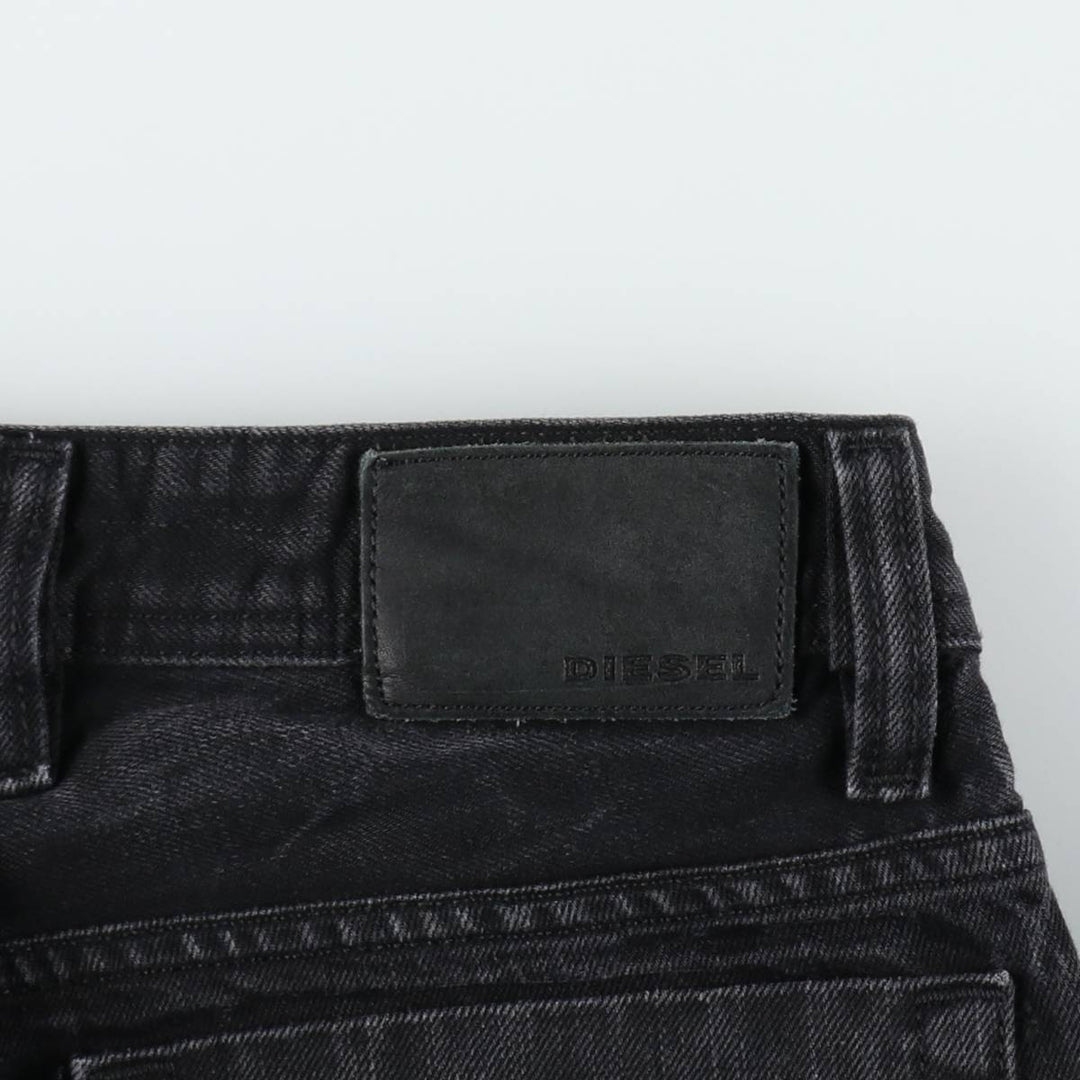 Diesel black denim straight leg jeans, made in Italy, men's size W31 (approx.) cotton black type Vintage Second Hand