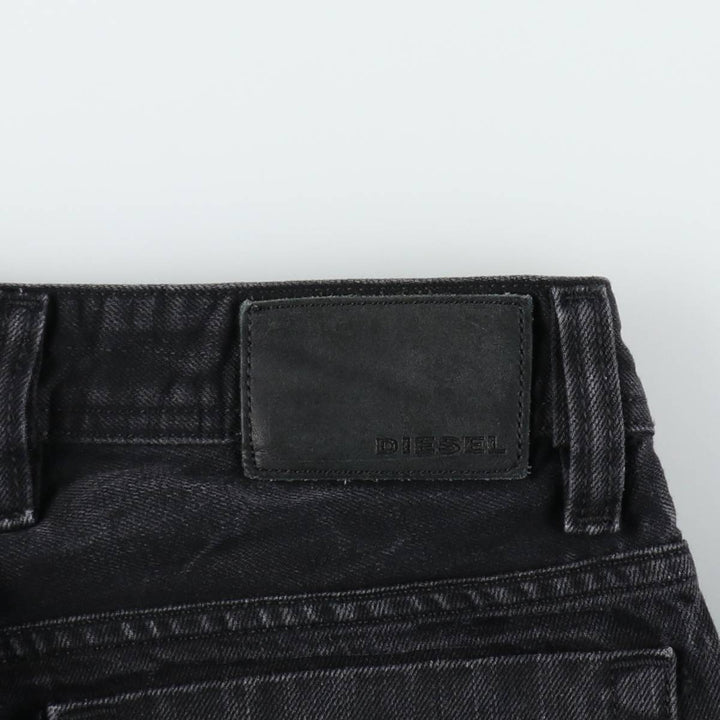 Diesel black denim straight leg jeans, made in Italy, men's size W31 (approx.) cotton black type Vintage Second Hand