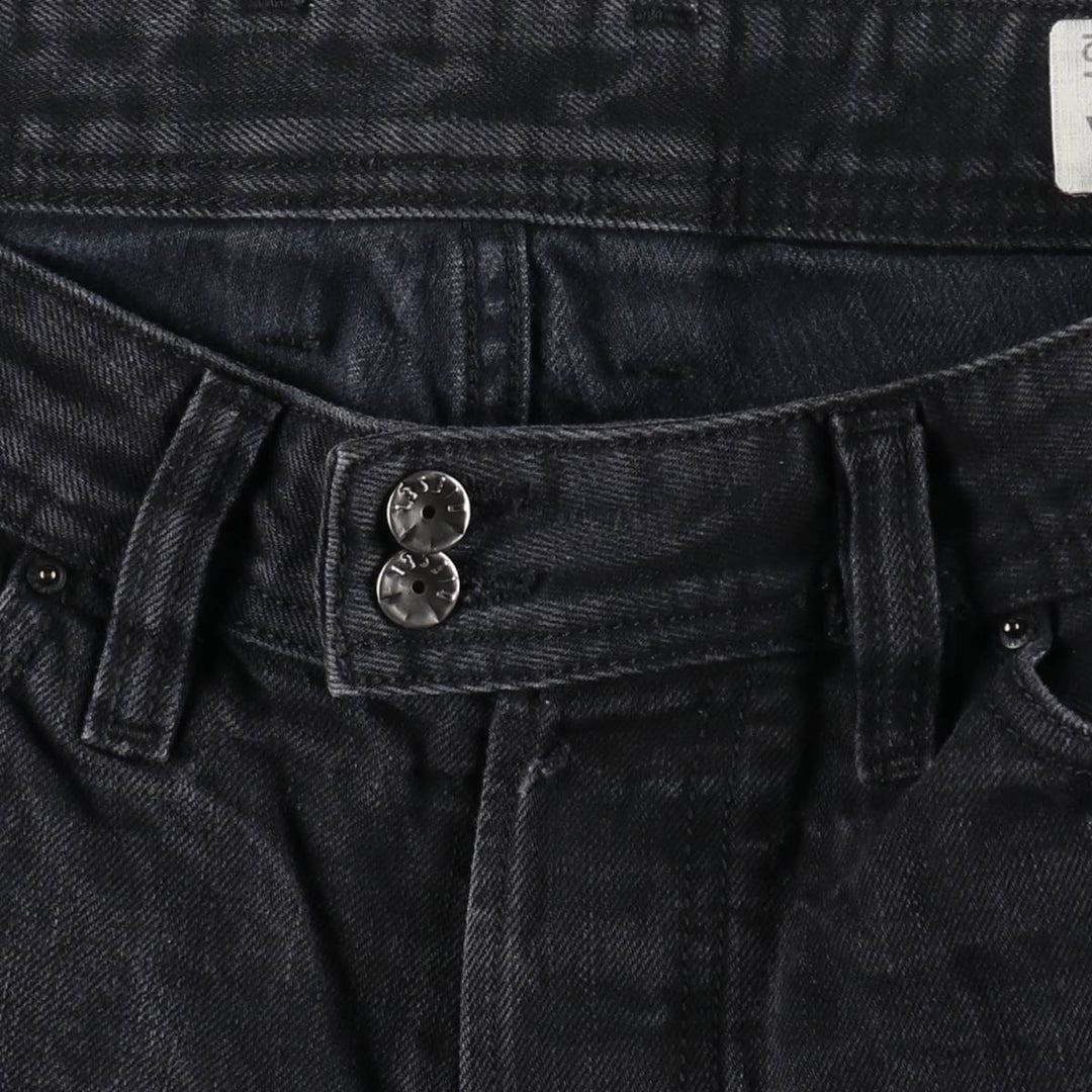 Diesel black denim straight leg jeans, made in Italy, men's size W31 (approx.) cotton black type Vintage Second Hand