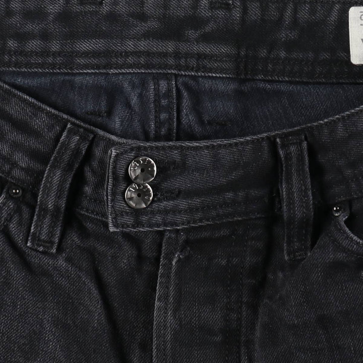 Diesel black denim straight leg jeans, made in Italy, men's size W31 (approx.) cotton black type Vintage Second Hand