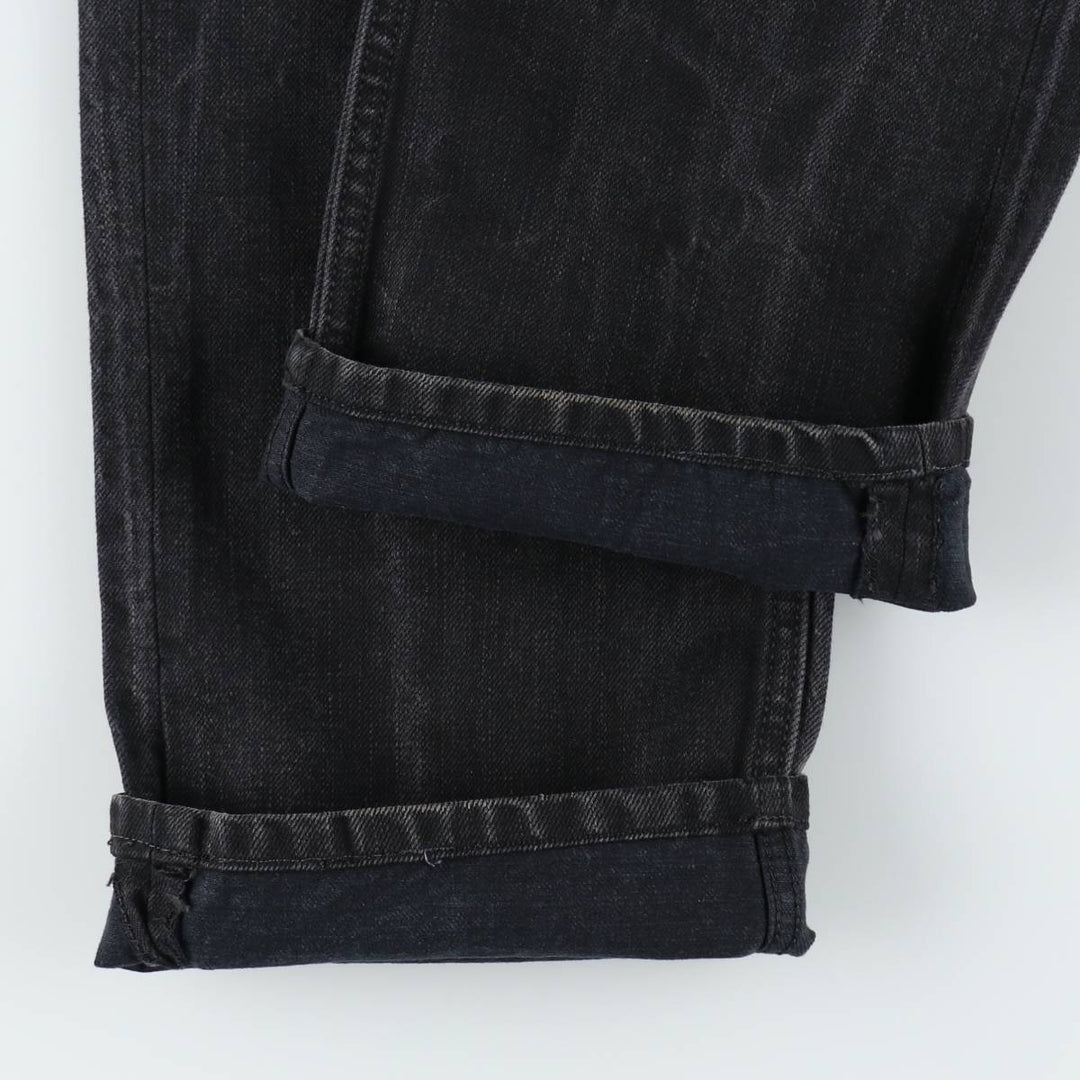 Diesel black denim straight leg jeans, made in Italy, men's size W31 (approx.) cotton black type Vintage Second Hand