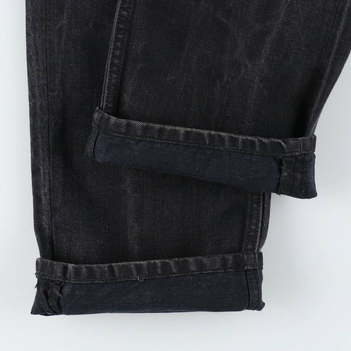 Diesel black denim straight leg jeans, made in Italy, men's size W31 (approx.) cotton black type Vintage Second Hand