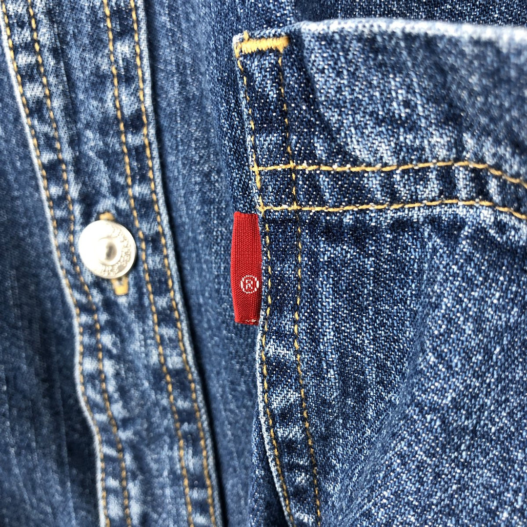 90s-00'S Levi's Jeans Long-Sleeve Denim Shirt, Men's Size L (approx.), Vintage cotton Indigo Vintage Second Hand