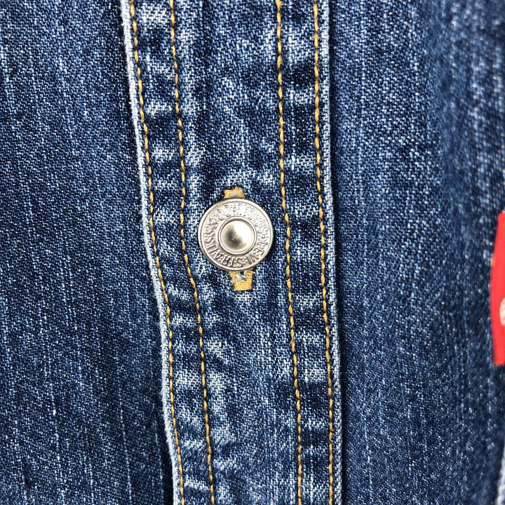 90s-00'S Levi's Jeans Long-Sleeve Denim Shirt, Men's Size L (approx.), Vintage cotton Indigo Vintage Second Hand