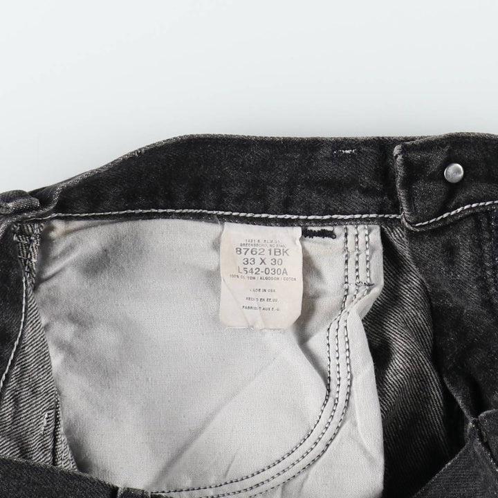 90s-00'S Rustler Black Denim Tapered Jeans, Made in USA, Men's W31 (approx.) cotton black type Vintage Second Hand