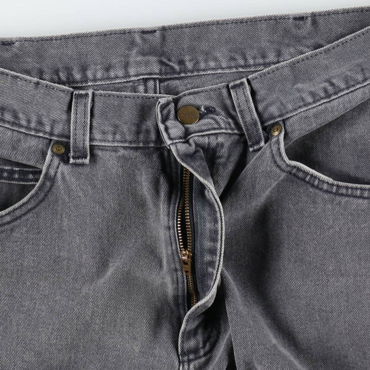 LLBean Black Denim Tapered Denim Pants, Men's Size W36 (approx.) unclear black type Vintage Second Hand