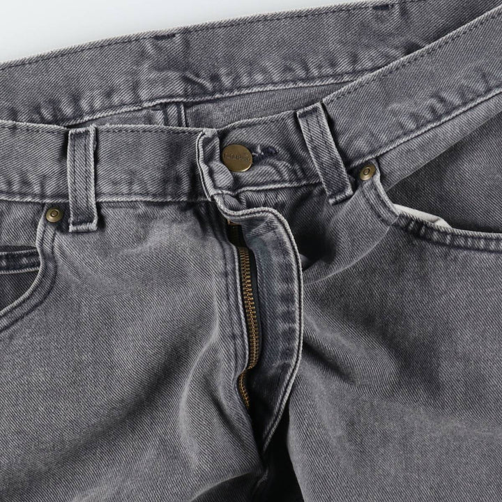 LLBean Black Denim Tapered Denim Pants, Men's Size W36 (approx.) unclear black type Vintage Second Hand
