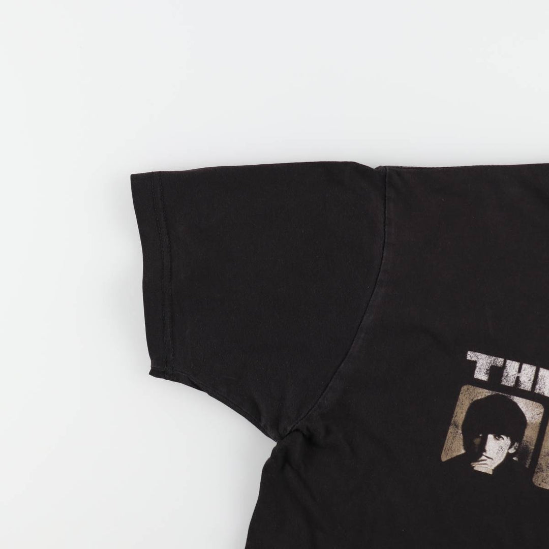 00's THE BEATLES Band T-shirt, Band T, Men's XL size unclear black type Vintage Second Hand