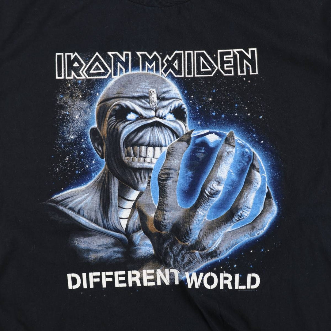 2000'S Fruit of the Loom/Iron Maiden band t-shirt, men's size XL equivalent. cotton black type Vintage Second Hand